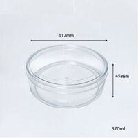 Hộp nhựa cứng tròn đựng bánh mứt 370ml A22.