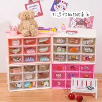 Hộp nhựa đa năng 9 ngăn đựng đồ siêu xinh , kệ đựng đồ mini