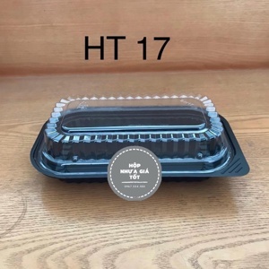 Hộp nhựa đế đen HT17 - Set 100 hộp