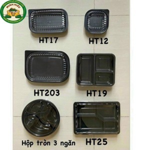 Hộp nhựa đế đen HT17 - Set 50 hộp