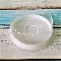 Hộp nhựa đế trắng 14cm H24 nắp thấp.