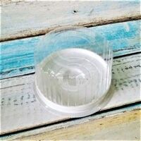 Hộp nhựa đế trắng 16cm H25 nắp cao