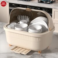 Hộp Nhựa Đựng Chén Dĩa Có Nắp Đậy Tiện Dụng Cho Nhà Bếp