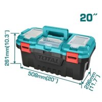 Hộp nhựa đựng công cụ 20'' Total TPBX0201 TPBX0202 Thùng khay đồ nghề đựng dụng cụ linh kiện điện tử, ốc vít tháo lắp