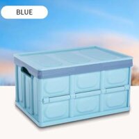 Hộp nhựa đựng đồ đa năng gấp gọn để xe ô tô, tủ quần áo thể tích 30L - Thùng đựng đồ nhỏ gọn cho gia đình - Xanh dương