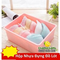 Hộp nhựa đựng đồ lót có nắp đậy