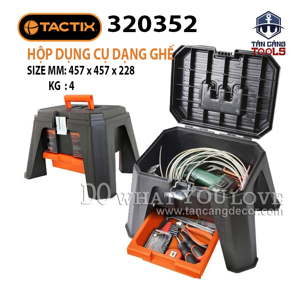Hộp nhựa đựng dụng cụ dạng ghế Tactix 320352