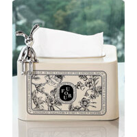 Hộp nhựa đựng khăn giấy ăn hình vuông mẫu mới uforu 2024 họa tiết hoa văn trang trí tinh tế sang trọng