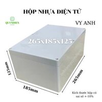 Hộp nhựa đựng mạch điện tử 265x185x125mm hộp màu Trắng nắp Đục VY ANH - Linh Kiện điện tử QUỲNH DIỄN