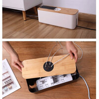 Hộp nhựa đựng ổ cắm điện DIGIMIX  sắp xếp dây gọn gàng, bảo vệ an toàn cho trẻ em, nhựa ABS siêu bền và chống cháy