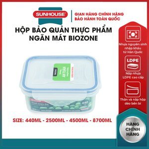 Hộp nhựa đựng thực phẩm BioZone 2500ml