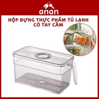 Hộp Nhựa Đựng Thực Phẩm Có Khay Tách Nước 3L, Hộp Đựng Đồ Tủ Lạnh Tích Hợp Cài Ngày, Tháng Lưu Trữ Đồ Thông Minh