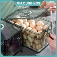 Hộp nhựa đựng thực phẩm tủ lạnh có nắp đậy dung tích 5L - NOS