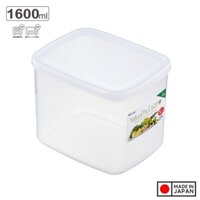 Hộp Nhựa Đựng Thực Phẩm Inomata Natural Pack Nhiều Dung Tích Dùng Được Trong Lò Vi Sóng - 1600ml Vuông