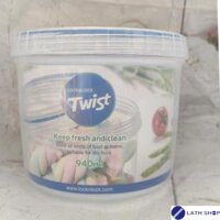 Hộp Nhựa Đựng Thực Phẩm Lock&amp;Lock Twist LLS111 150ml, 360ml, 560ml, 760ml, 640ml, 1.9L - Hàng chính hãng - 940ml