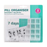 Hộp Nhựa Đựng Thuốc Theo Ngày, Pill Organiser, Detachable 7 Day Pill Box - UNCLE BILLS