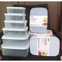 Hộp nhựa INOCHI/ Set 6 hộp đựng thực phẩm / Hộp nhựa nguyên sinh