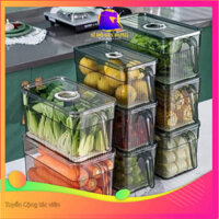 Hộp nhựa meka đựng thực phẩm tủ lạnh có nắp đậy dung tích 5L