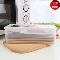 Hộp nhựa nắp khóa Sanada Seiko 1.6L đựng &amp; bảo quản đũa thìa, thực phẩm - nội địa Nhật Bản - 1 Hộp