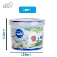 Hộp nhựa nắp vặn Lock&amp;Lock Twist bảo quản thực phẩm nhiều dung tích LLS111 LLS121 LLS131 LLS141 LLS122 LLS113 LLS143 - 940ml LLS141