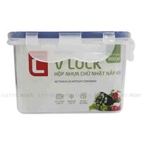 Hộp Nhựa Thực Phẩm Chữ Nhật Nắp Kín V-Lock Choice L 800ml