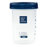 Hộp nhựa tròn, cao 550ml 9633 || Plastic cylinder container 550ml 9633
