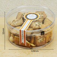 Hộp Nhựa Tròn Đựng Mứt, Bánh Quy 12cm