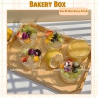 Hộp Nhựa Tròn Nắp Cao 240ml Đựng Tiramisu, Panna Cotta (W250)