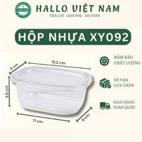 Hộp nhựa XY092 đựng bánh lạnh, tiramisu, bánh mousse - Hộp đựng bánh kem lạnh hình chữ nhật