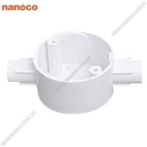 Hộp nối 2 ngã thẳng Ø20mm Nanoco NPA66201