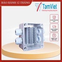 Hộp nối dây 10 cầu đấu điện, Hộp đấu nối dây điện 4 ngả, hộp nối điện chống thấm nước Tâm Việt