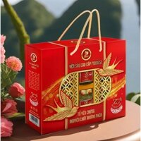 Hộp Nước yến đường phèn FIDINEST 20% tổ yến kèm quai xách như hình (6 lọ x 70ml)