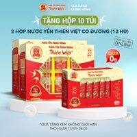 Hộp Nước Yến Sào Thiên Việt cao cấp 15% yến tổ (1 Hộp 6 hũ x 70ml) + Túi Giấy