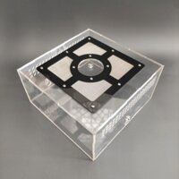 Hộp nuôi nhện, bò sát chất liệu mica đẹp, trong 20x20x10cm O3
