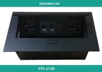 Hộp ổ cắm âm bàn cao cấp STS-212B chính hãng sinoamigo