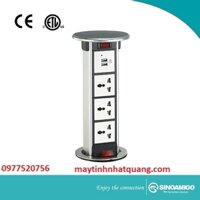 Hộp ổ cắm âm bàn đảo + sạc USB sinoamigo STP-1S cao cấp ( CÓ ẢNH THẬT)