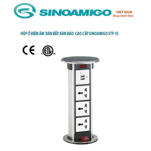 Hộp ổ cắm âm bàn Sino Amigo hình ống STP-1S