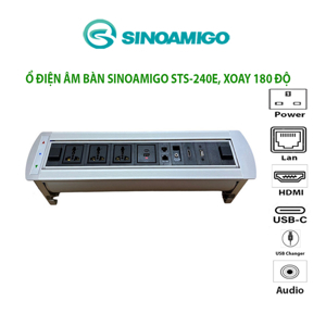 Hộp ổ cắm âm bàn sinoamigo STS-240E