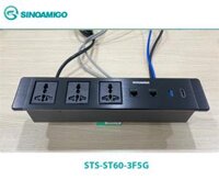 Hộp ổ cắm điện âm bàn cao cấp SInoAmigo STS-ST60-3F5G  nhỏ gọn