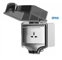 Hộp ổ cắm điện âm tường chống nước ngoài trời cao cấp chính hãng, hỗ trợ IP66