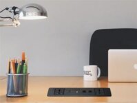 Hộp ổ điện âm bàn đa năng chính hãng Sinoamigo STS-ST60-2F5G Cao cấp cho bàn làm việc