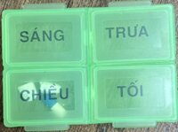 Hộp Phân Liều Thuốc 1 Ngày 4 Ngăn Lớn H/1 cái