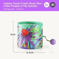 Hộp phát nhạc mini dây cót cho bé Little People In My Garden Mideer Hand Crank Music Box
