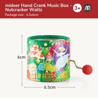 Hộp phát nhạc mini dây cót cho bé Nutcracker Waltz Mideer Hand Crank Music Box