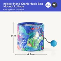 Hộp phát nhạc mini dây cót cho bé Moonlit Lullaby Mideer Hand Crank Music Box