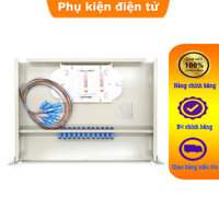 Hộp Phối quang ODF 12 FO ( Core ) trong nhà chuẩn Rack đủ phụ kiện Single mode SC/UPC