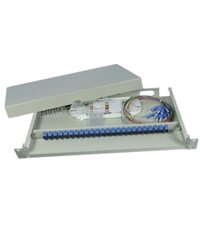 Hộp phối quang ODF 12FO đầy đủ phụ kiện gắn rack 19″