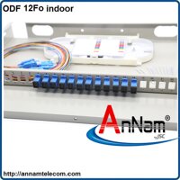 Hộp phối quang ODF 12FO lắp CHUẨN RACK 19'' khay cố định