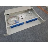 Hộp phối quang ODF  24fo  rack cố định 19" full phụ kiện SC/UPC 12fo. Giá chưa vat