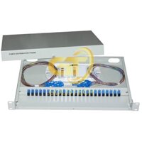 Hộp phối quang ODF 24Fo vỏ sắt gắn rack đầy đủ phụ kiện